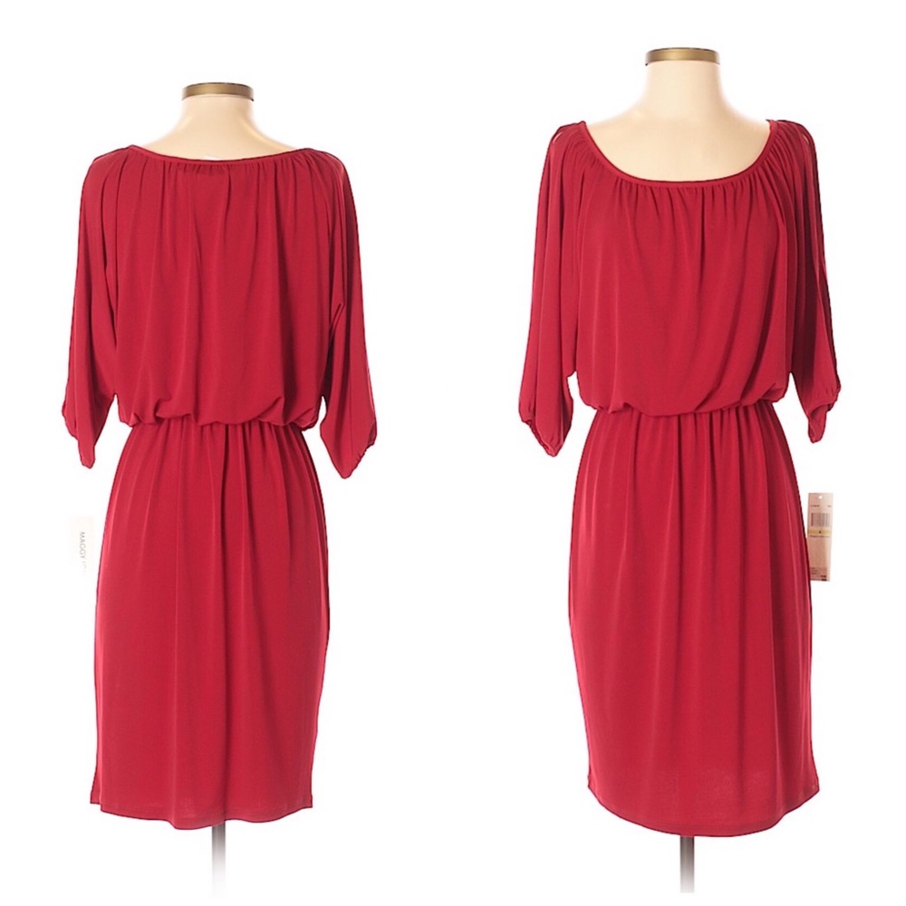 New! Maggy London Red Dress Size 4
